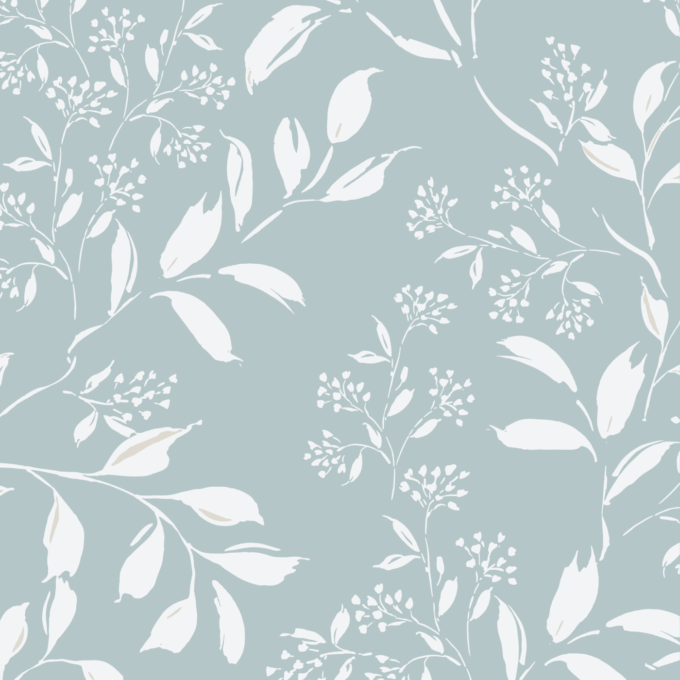 Swirling Botanicals Wallpaper