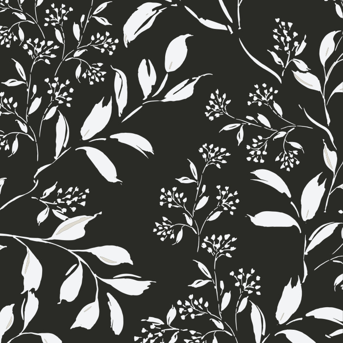 Create a new, fresh feel in any room of your home with our Swirling Botanicals Peel And Stick Removable Wallpaper.