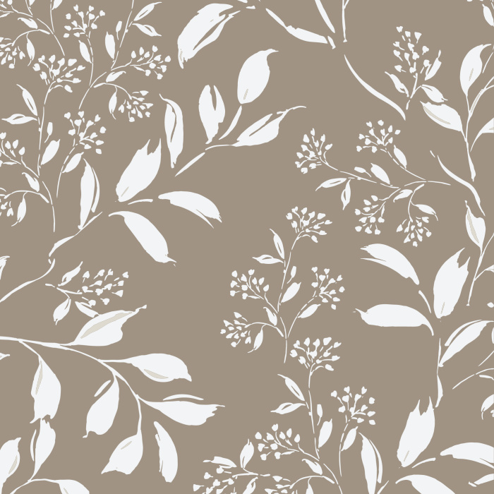 Create a new, fresh feel in any room of your home with our Swirling Botanicals Peel And Stick Removable Wallpaper.