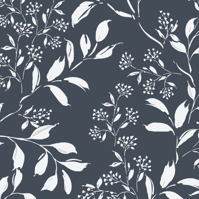 Create a new, fresh feel in any room of your home with our Swirling Botanicals Peel And Stick Removable Wallpaper.
