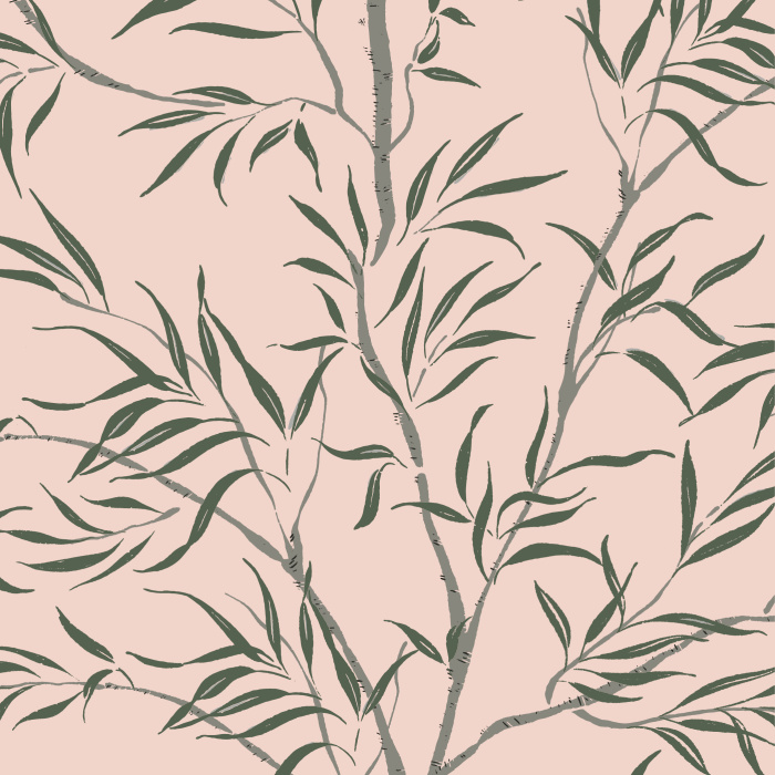Our Branching Out Peel And Stick Removable Wallpaper is the perfect way to add a cute tropical accent to your home. 