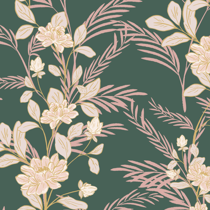 Add a touch of nature to your walls with our Garden Sound Peel And Stick Removable Wallpaper.