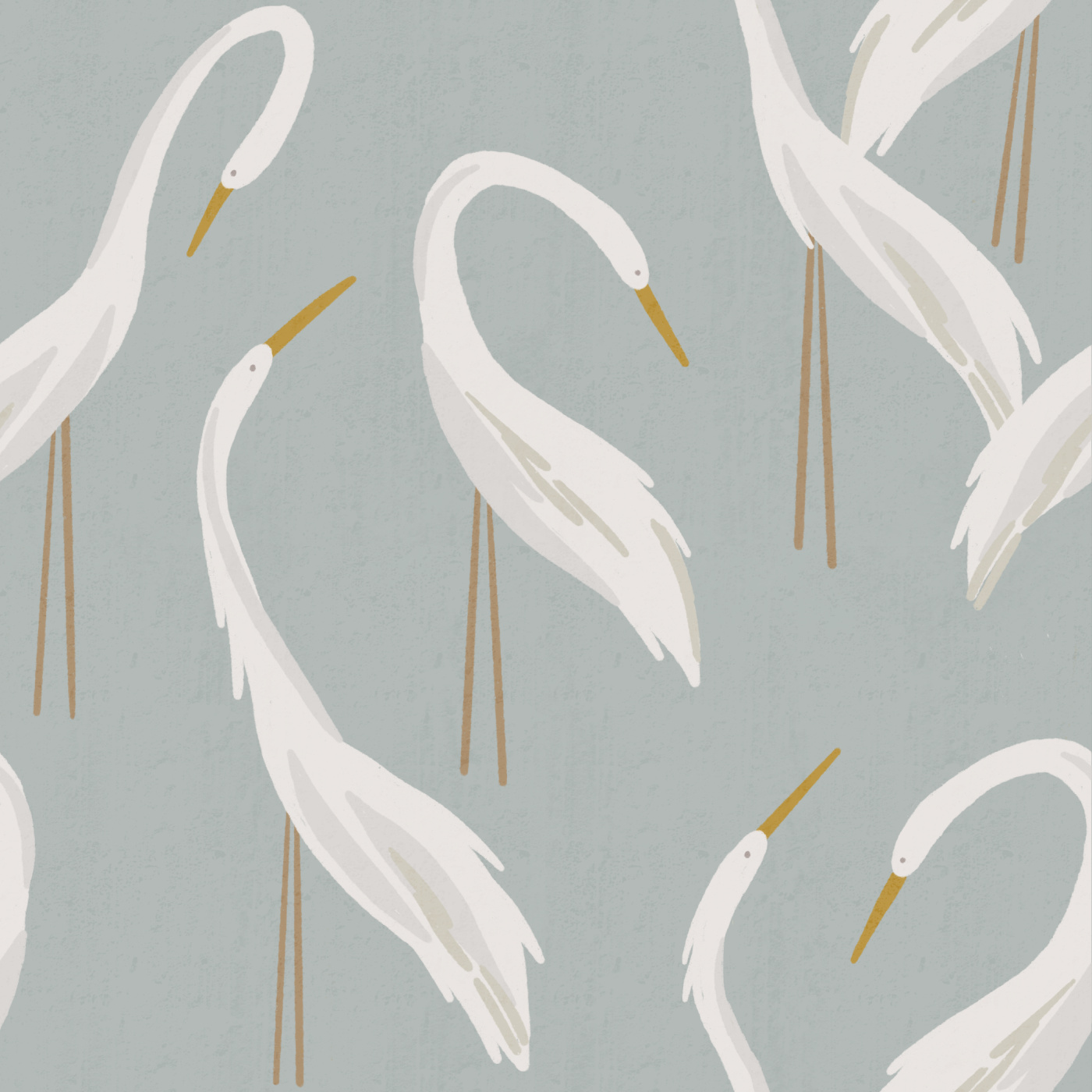 Heron Pattern Removable or Traditional Wallpaper – La Grand Classique