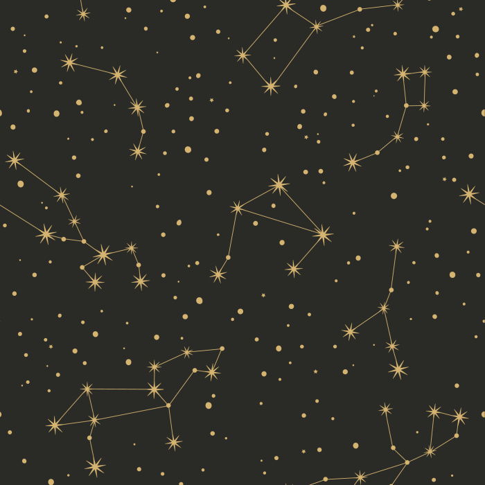 Add a starry night sky to any room in your house with our Celestial Constellations Peel And Stick Removable Wallpaper. 