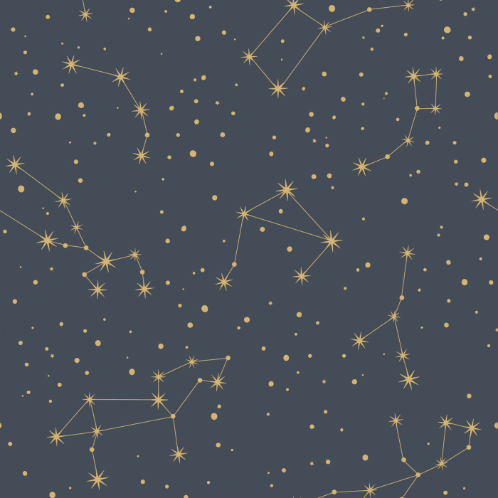 Add a starry night sky to any room in your house with our Celestial Constellations Peel And Stick Removable Wallpaper. 