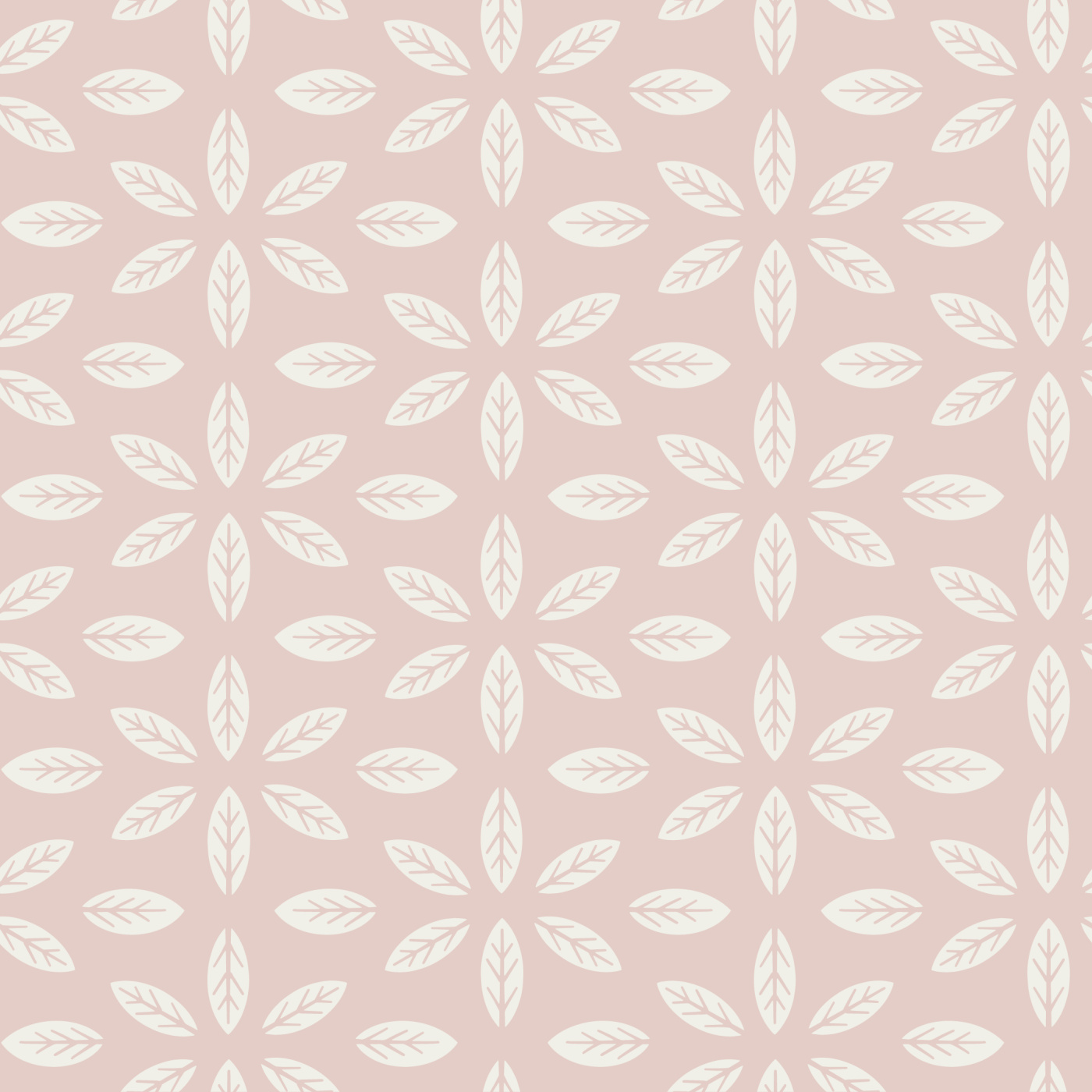 Geo Leaves Wallpaper