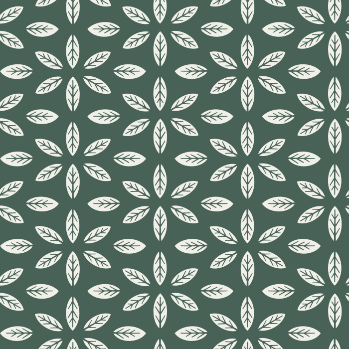Add a touch of greenery to your walls with our Geo Leaves Peel And Stick Removable Wallpaper.