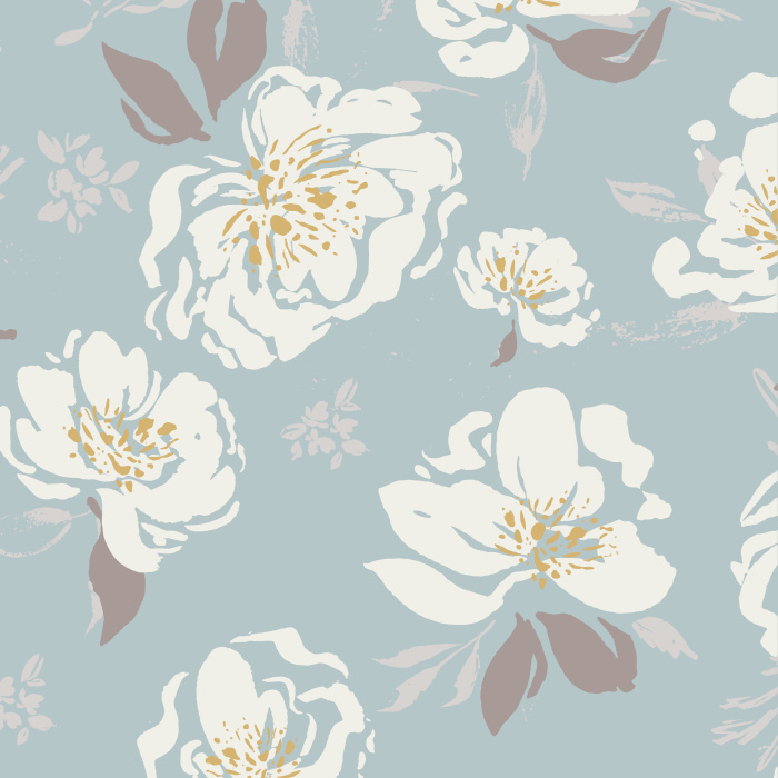 Create the look of a garden on any wall in your home with our Neutral Roses Peel And Stick Removable Wallpaper.