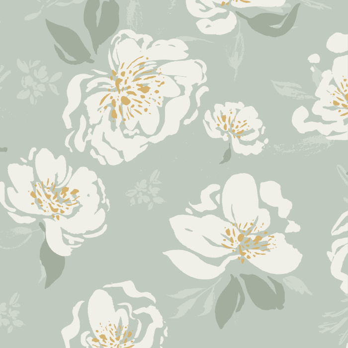 Create the look of a garden on any wall in your home with our Neutral Roses Peel And Stick Removable Wallpaper.