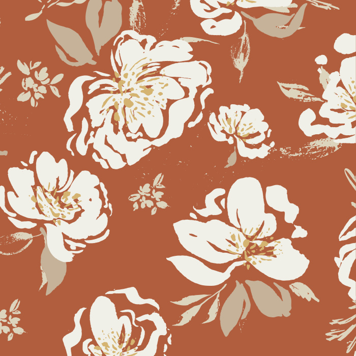 Create the look of a garden on any wall in your home with our Neutral Roses Peel And Stick Removable Wallpaper.