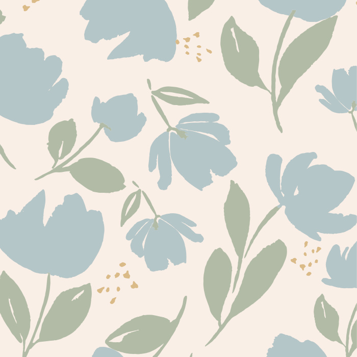 Add a touch of greenery to any wall in your home with our Playful Blooms Peel And Stick Removable Wallpaper.