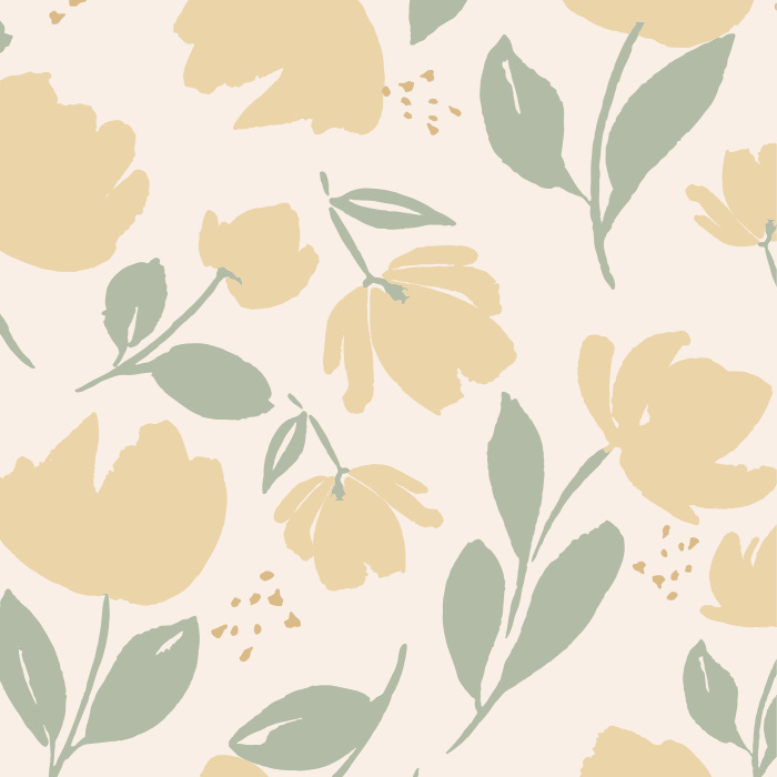 Add a touch of greenery to any wall in your home with our Playful Blooms Peel And Stick Removable Wallpaper.