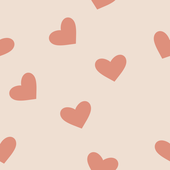 Add a cute statement wall to your child's room with our Sweet Hearts Peel And Stick Removable Wallpaper.