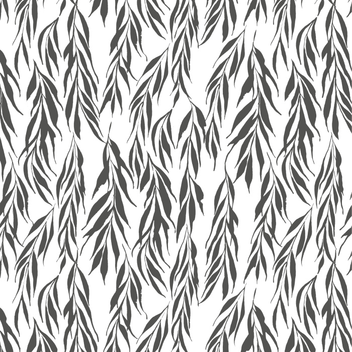 Create an eye-catching statement on any wall in your home with our Willow Leaves Peel And Stick Removable Wallpaper. 