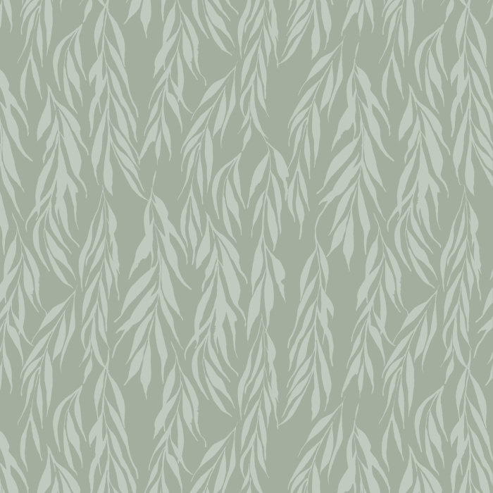 Create an eye-catching statement on any wall in your home with our Willow Leaves Peel And Stick Removable Wallpaper. 