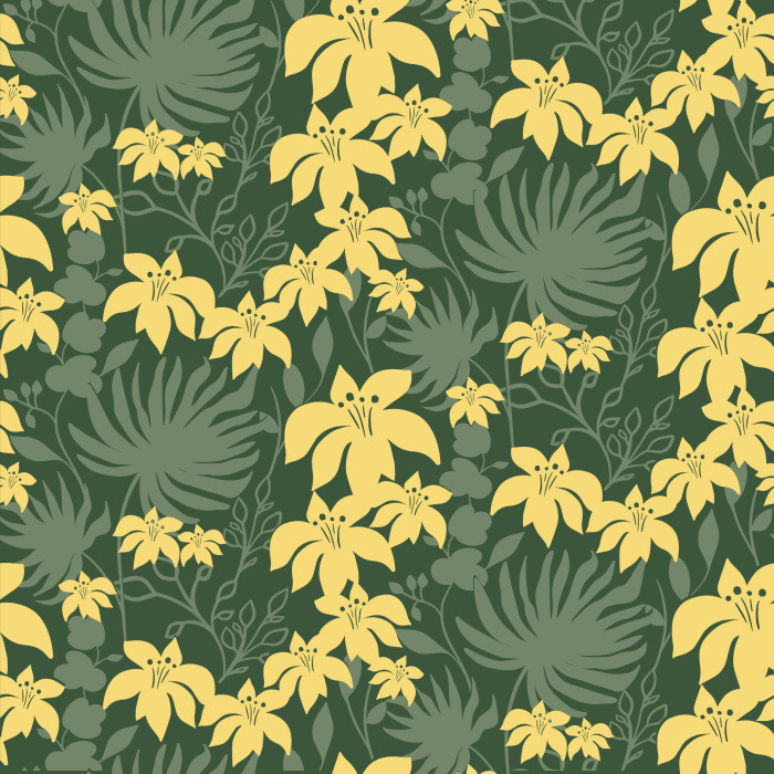 The Di Palma Peel And Stick Removable Wallpaper features a maximalist tropical design that will add the perfect accent to any wall in your home!