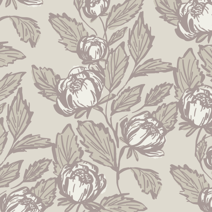 The Peony Chinoiserie Peel And Stick Removable Wallpaper will add a classic botanical element to any wall in your home! 