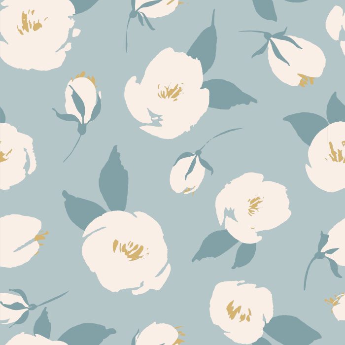 Add a feminine floral accent to any wall in your home with our Spring Blooms Peel And Stick Removable Wallpaper.