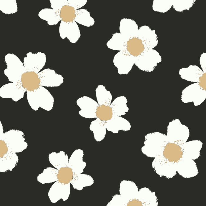 Our Terracotta Flowers Peel And Stick Removable Wallpaper creates the perfect garden accent wall.