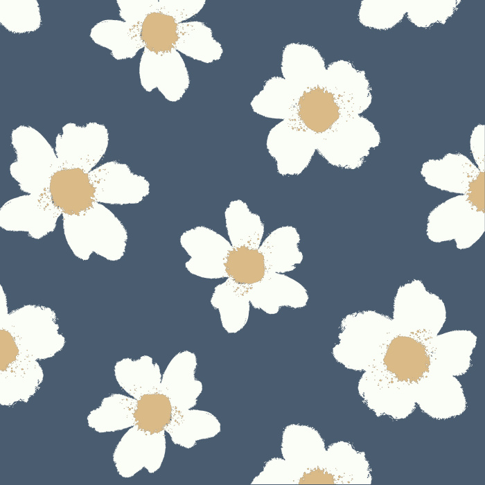 Our Terracotta Flowers Peel And Stick Removable Wallpaper creates the perfect garden accent wall.