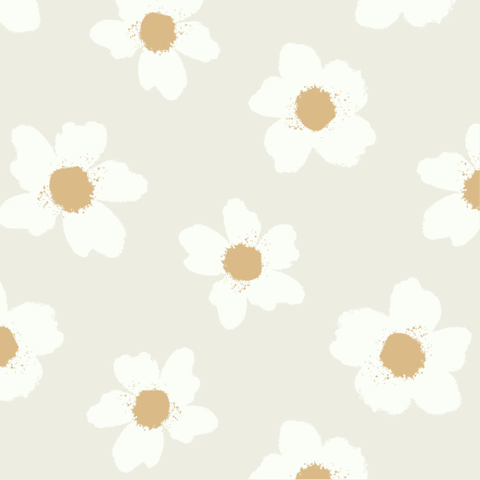 Our Terracotta Flowers Peel And Stick Removable Wallpaper creates the perfect garden accent wall.