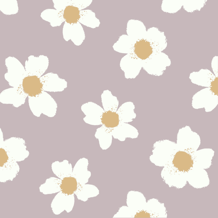 Our Terracotta Flowers Peel And Stick Removable Wallpaper creates the perfect garden accent wall.