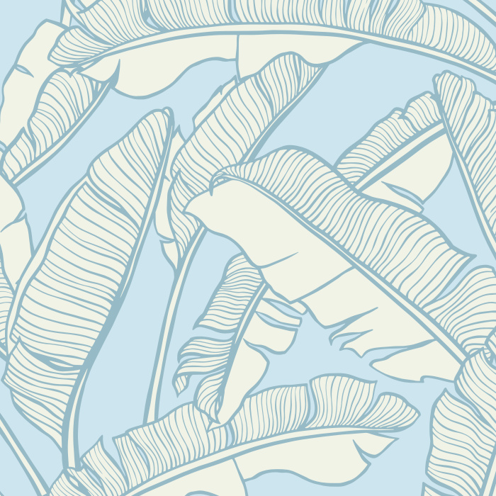 Create the perfect getaway in your own home with our Banana Leaves Wallpaper.