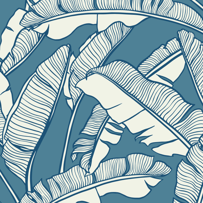 Create the perfect getaway in your own home with our Banana Leaves Wallpaper.