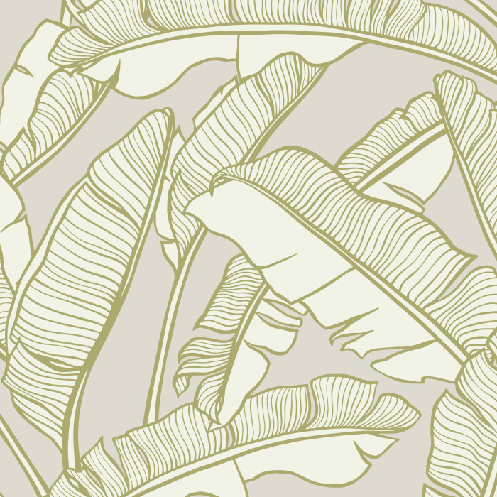 Create the perfect getaway in your own home with our Banana Leaves Wallpaper.