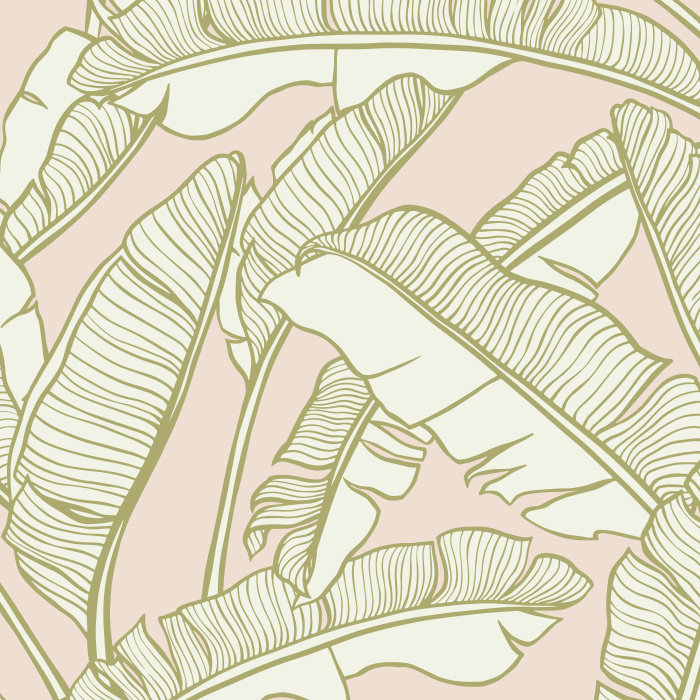 Create the perfect getaway in your own home with our Banana Leaves Wallpaper.