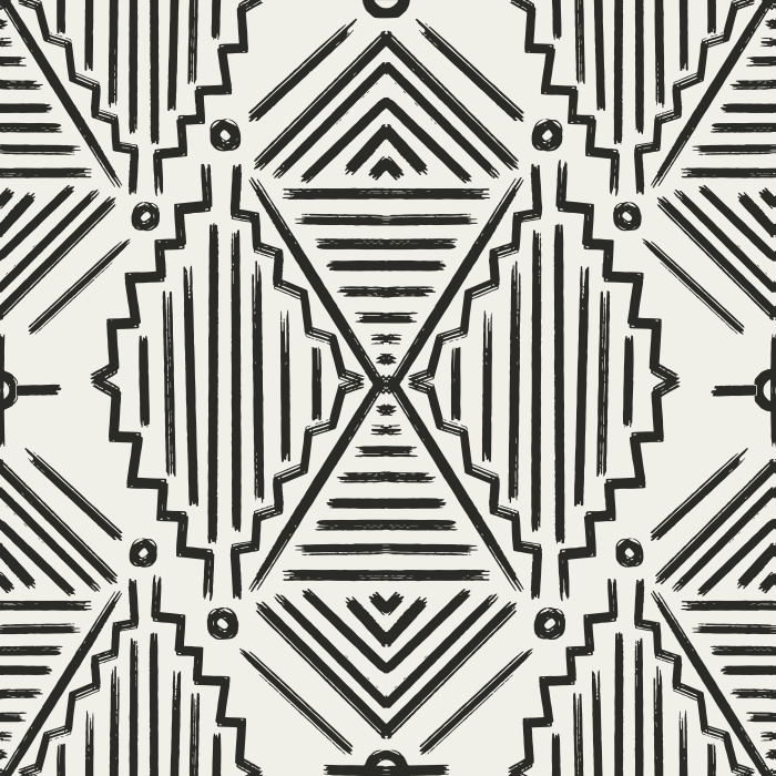 Create a trendy, exotic atmosphere in your home with our Earthy Tiles Wallpaper.