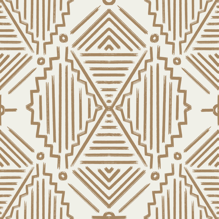 Create a trendy, exotic atmosphere in your home with our Earthy Tiles Wallpaper.
