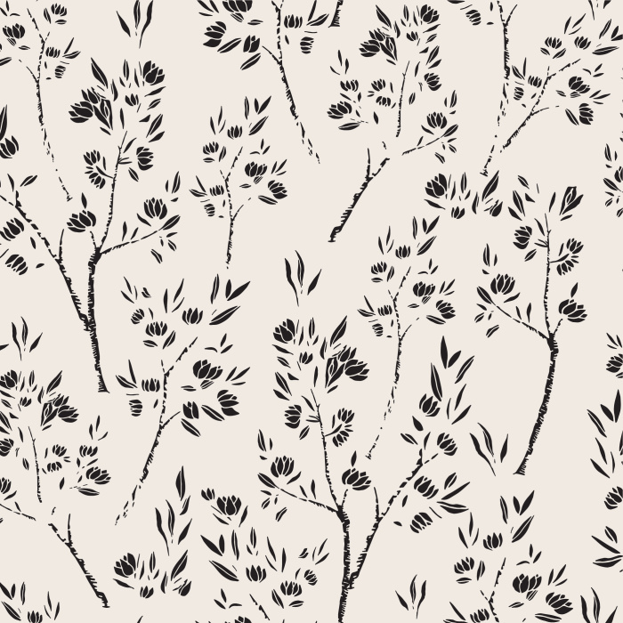 Create a botanical statement on your walls with our Delicate Forest Peel And Stick Removable Wallpaper.