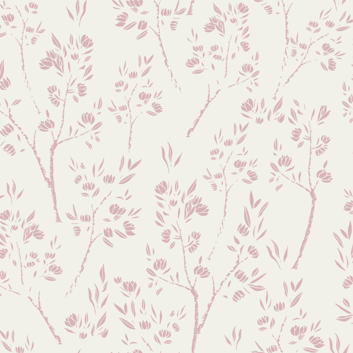 WENMER Pink Floral Wallpaper 17.7 x 196 Peel and Stick Peach Pink Flower  Wallpaper Decorative Watercolor Removable Wallpaper for Dresser Cabinet