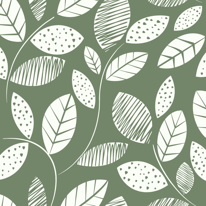 Create a charmingly sweet atmosphere in your room with our Fresh Leaves Peel And Stick Removable Wallpaper.