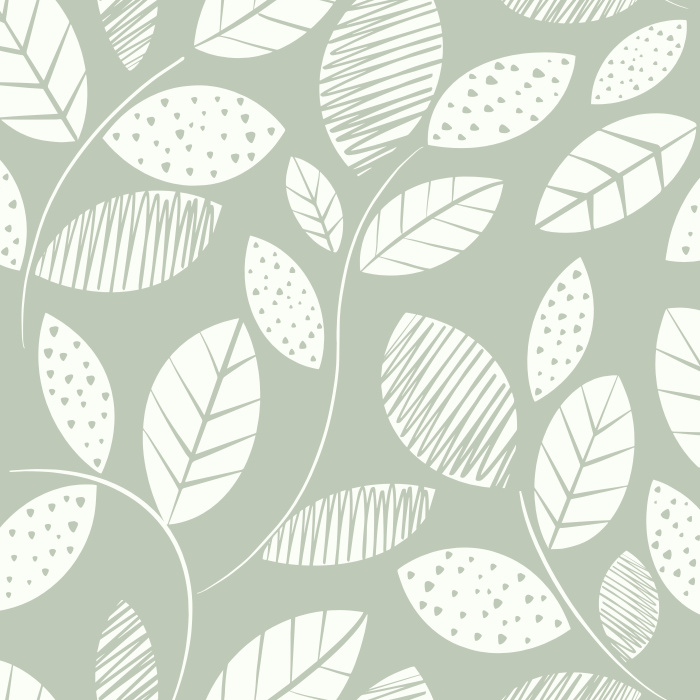 Create a charmingly sweet atmosphere in your room with our Fresh Leaves Peel And Stick Removable Wallpaper.