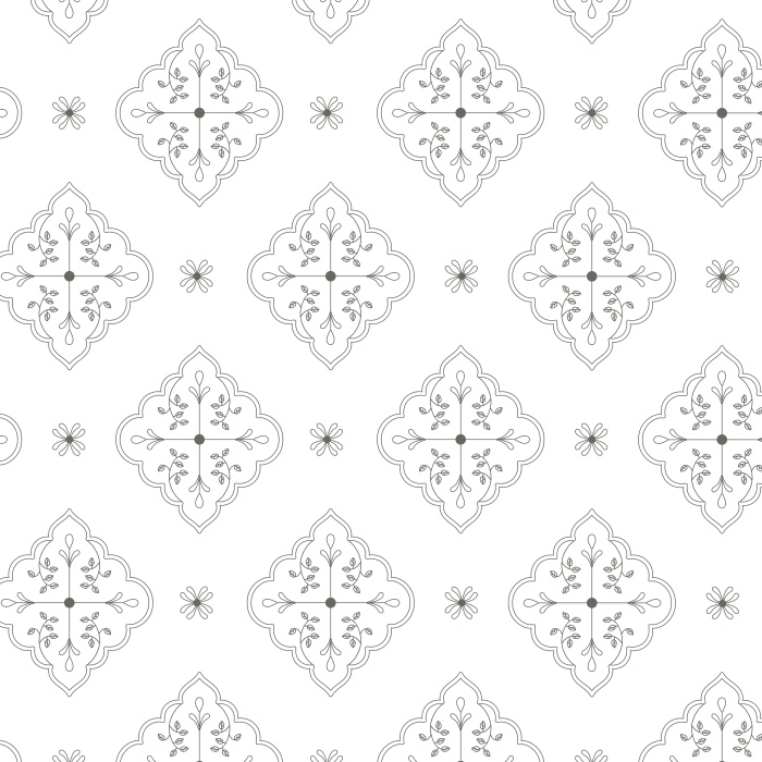 Create a charmingly sophisticated atmosphere with our Moroccan Medallion Peel And Stick Removable Wallpaper.