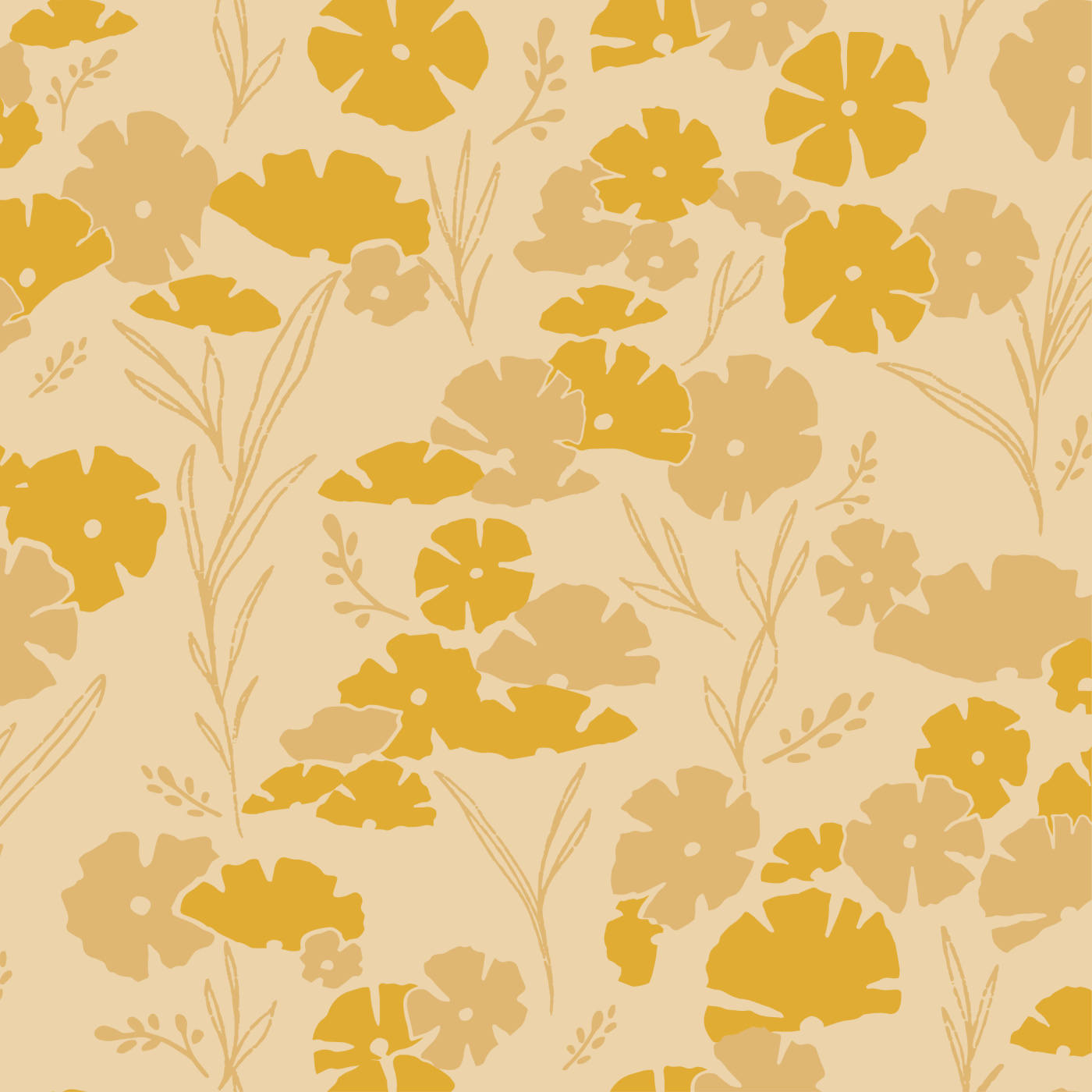 Daffodil Days Peel And Stick Removable Wallpaper | Love vs. Design