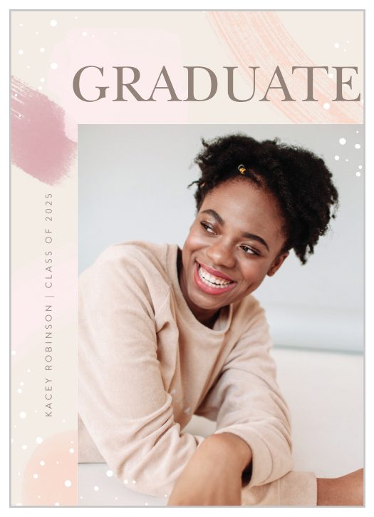 Announce the big news to friends and family with our Paint Swatch Graduation Announcements.