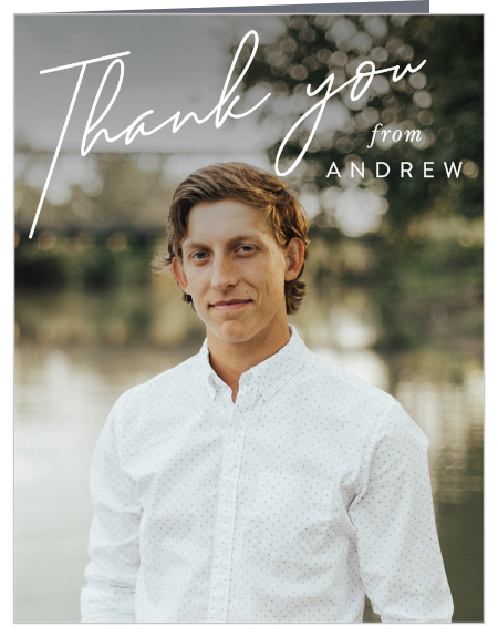 Our Graduate Graduation Thank You Cards let loved ones know how much you appreciate their support. 