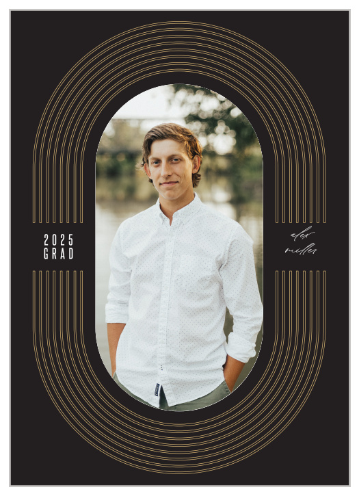 It's time to make a statement with our Bold Retro Graduation Announcements.