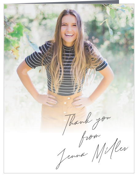 The On My Way Graduation Thank You Cards are the perfect way to express your thanks to loved ones for their support during this exciting time!
