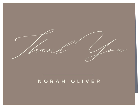 Show your appreciation in simple sophistication with our Chic Grad Graduation Thank You Cards.