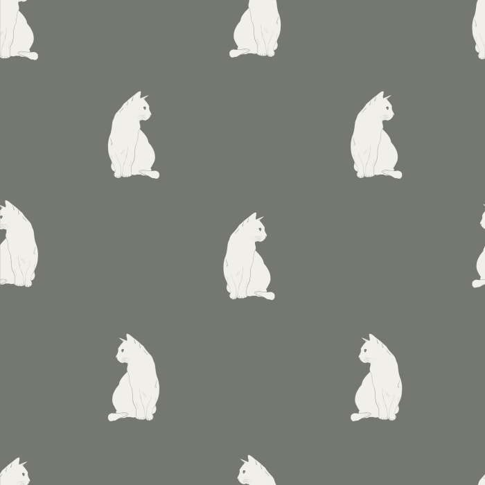 Create the purrfect child's room with our Minimal Kittens Peel And Stick Removable Wallpaper.