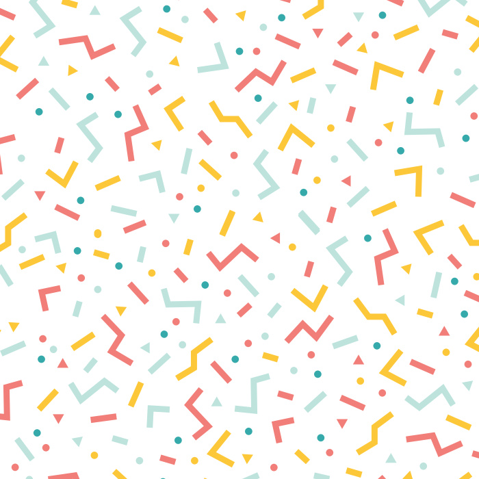 Create the perfect party theme in your home with our Geo Confetti Peel And Stick Removable Wallpaper.