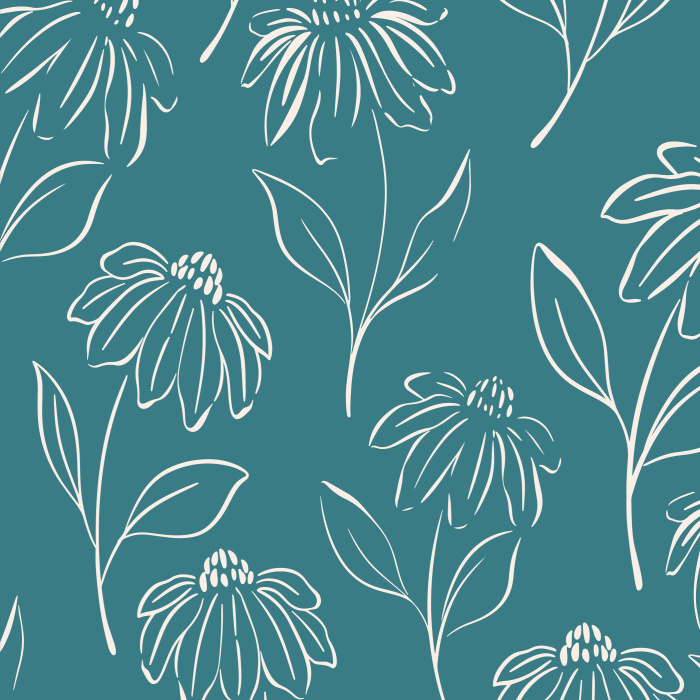 Add an accent wall of gorgeous florals to any room in your home with our Sketchy Cosmos Peel And Stick Removable Wallpaper!