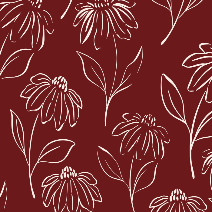 Add an accent wall of gorgeous florals to any room in your home with our Sketchy Cosmos Peel And Stick Removable Wallpaper! 