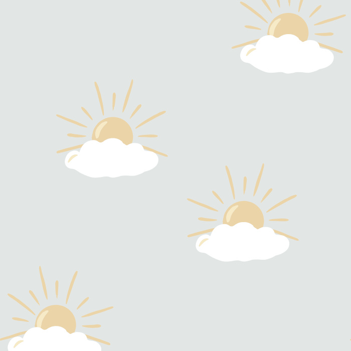Create the perfect child's room with our Handmade Sunrise Peel And Stick Removable Wallpaper.