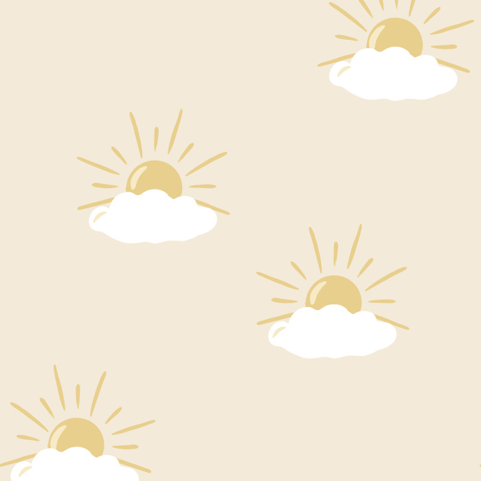 Create the perfect child's room with our Handmade Sunrise Peel And Stick Removable Wallpaper.