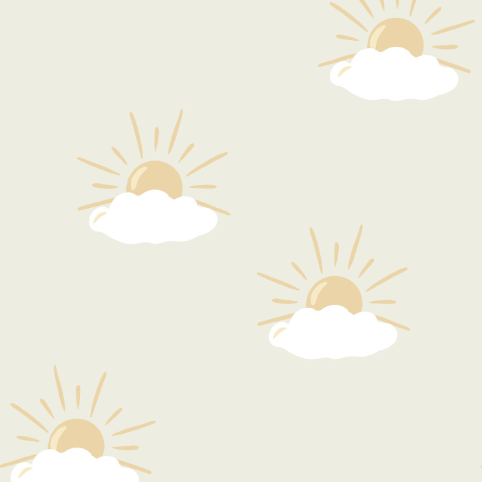Create the perfect child's room with our Handmade Sunrise Peel And Stick Removable Wallpaper.